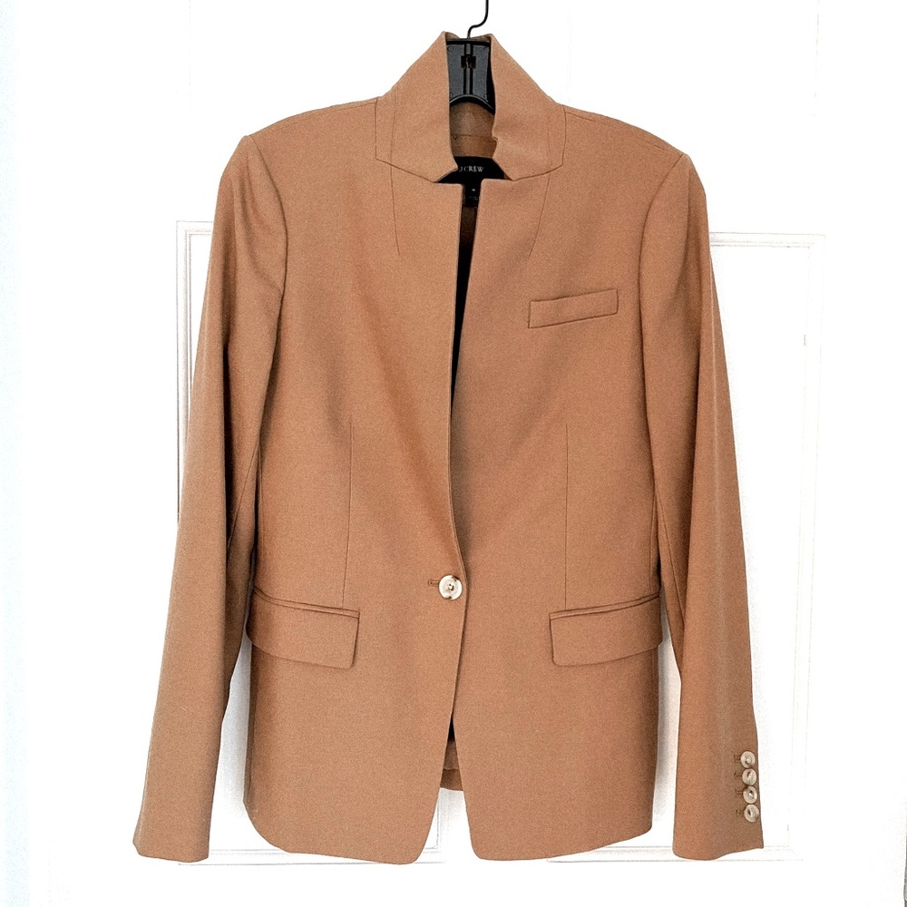 J. Crew Camel-color Single Button Blazer